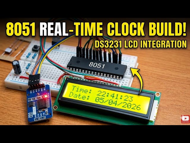 Digital Clock using 8051 Microcontroller | 8051 Microcontroller Digital Clock Project