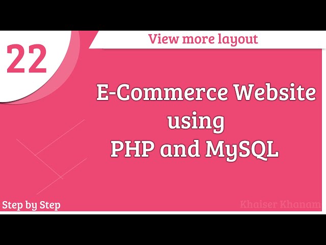 E-Commerce Website using PHP and MySQL || More details of product || Part -22