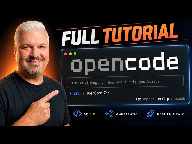 OpenCode Tutorial for Beginners: Setup, Agents, Skills & MCP