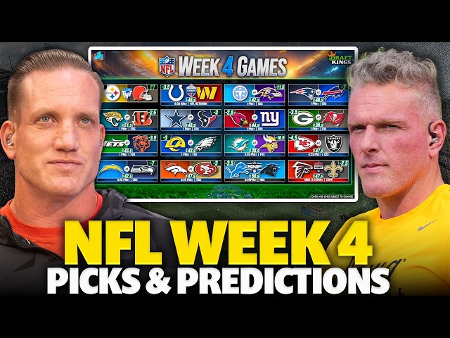 The Pat McAfee Show Makes Its Picks For NFL's Week 4 Games
