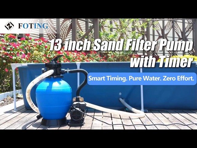 2026New Sand Filter Pump with Timer for Above Ground Pool