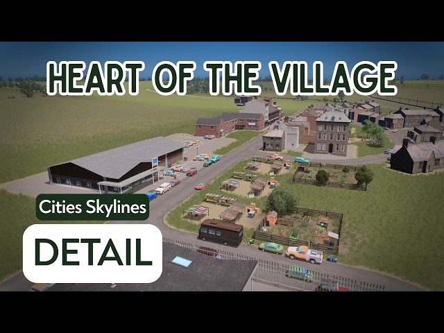 Detailing This Main Street of this English Village | Cities Skylines