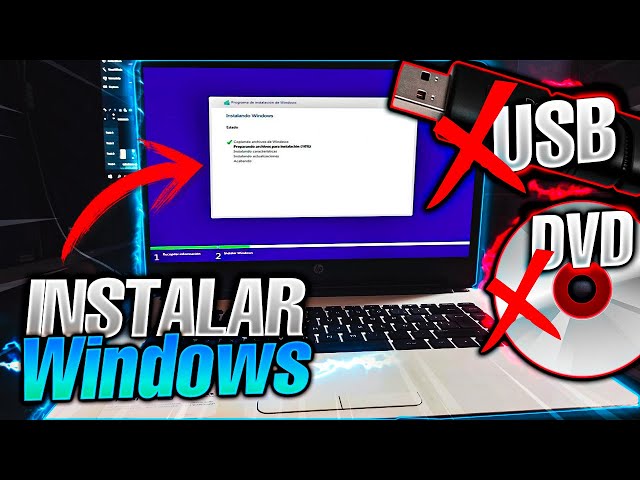 😎Tutorial to Install Any Windows without USB Flash Drive or DVD ⚡/