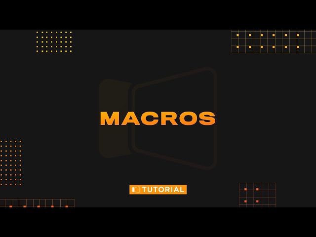 How to use Macros in ProPresenter 7