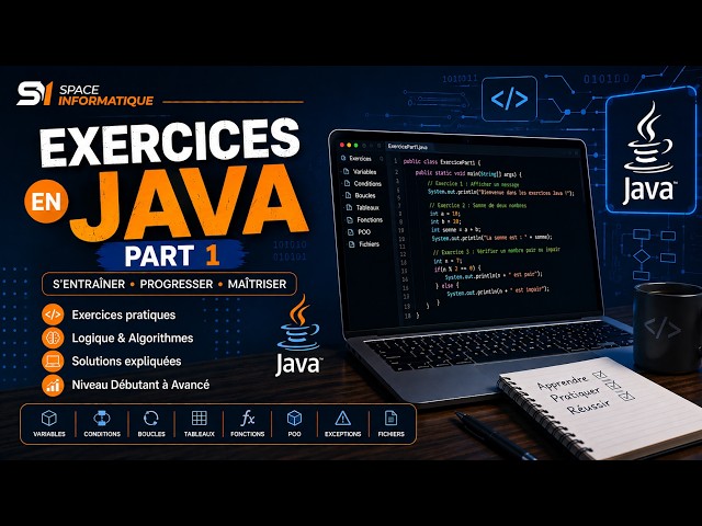 Java Exercises part 1  | Java Programming Tutorial for Beginners | Space Informatique