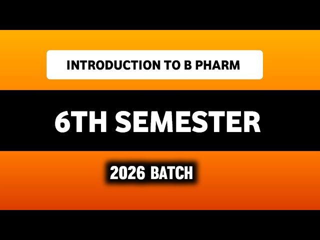B Pharm 6th Semester | Syllabus | Subjects | Introduction | Imperfect Pharmacy 