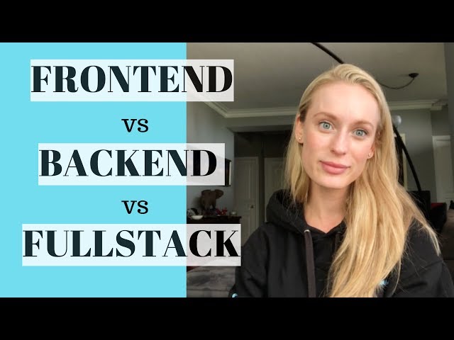 What is the difference between Frontend Developer, Backend Developer, and FullStack Developer?