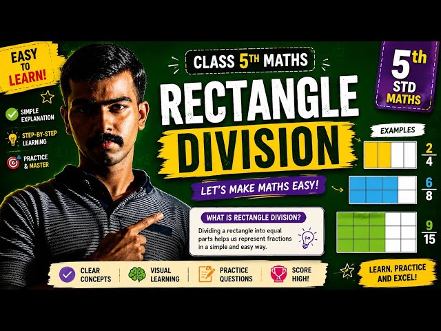 Rectangle Division | 5th Grade Math | Teacher Edutube