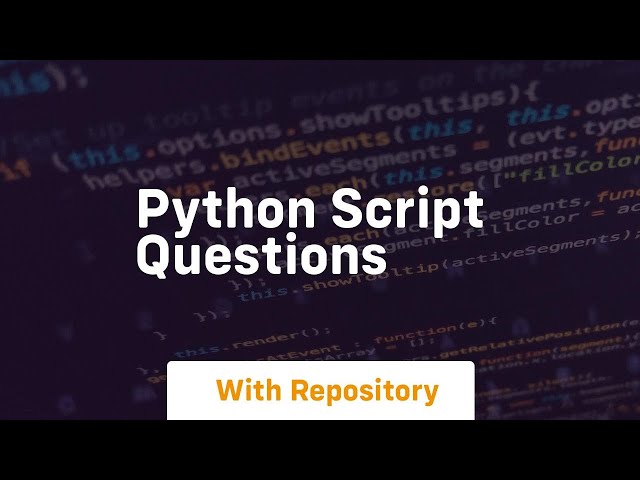 python script questions