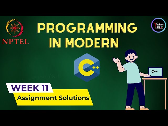 NPTEL Programming In Modern C++ Week11 Quiz Assignment Solution | July 2023 | IIT Kharagpur