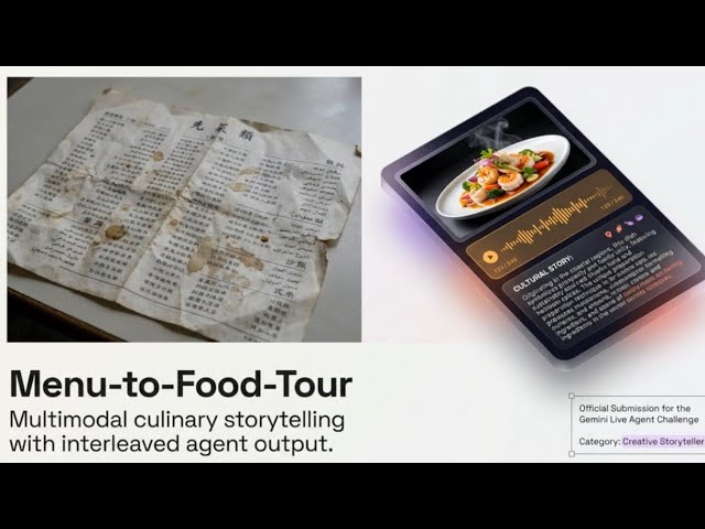 Menu To Food Tour - Hackathon Gemini Live Agent Challenge