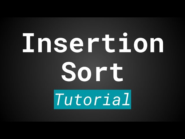 Insertion Sort in 3 Minutes