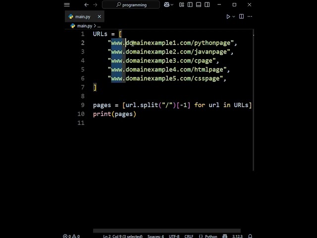 Python split Method Useful Task #python #programming #coding