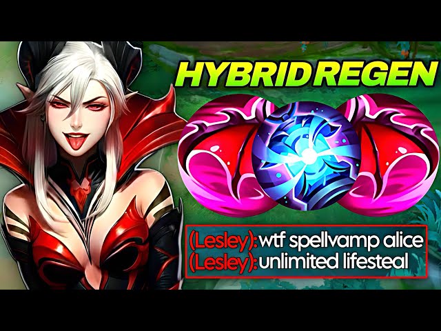 ALICE’S SECRET HYBRID REGEN BUILD IS BROKEN! 💀 1v5 UNKILLABLE VAMPIRE QUEEN | MLBB 2026