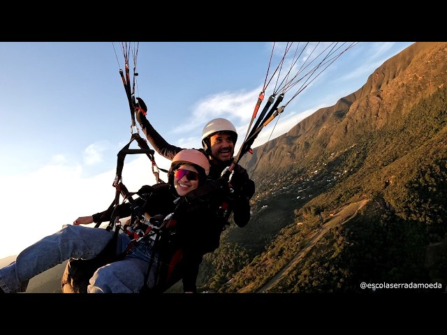 POR DO SOL VOO RAMPA MOEDÃO ! VOO LIVRE TOP E LINDO DEMAIS ! PARAPENTE DUPLO NA SERRA DA MOEDA. VOE!