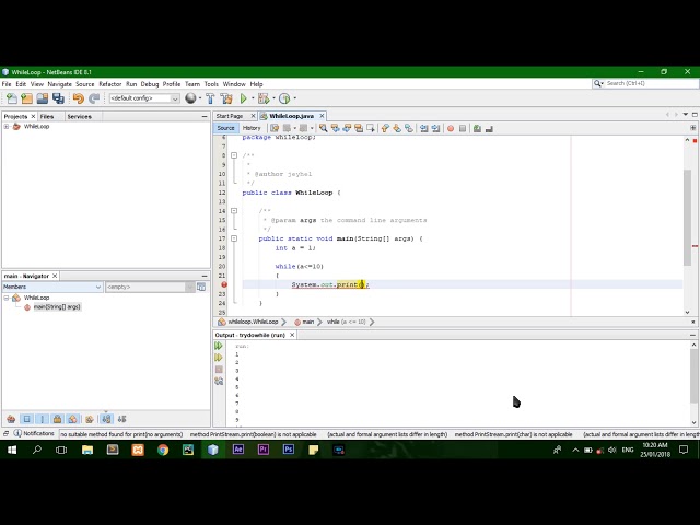 Java 7 While loopFor Begginers Tagalog Language