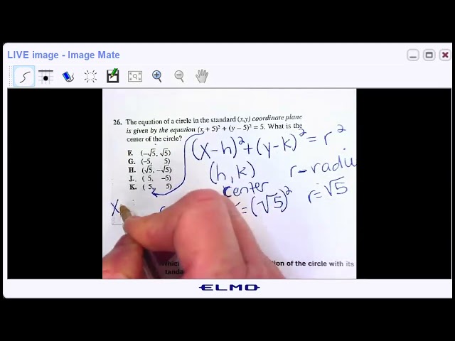 ACT Video Equation of a Circle