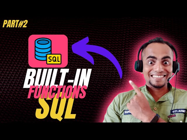 SQL Crash Course: Exploring Date Functions Made Easy with Examples | Functions | windows functions
