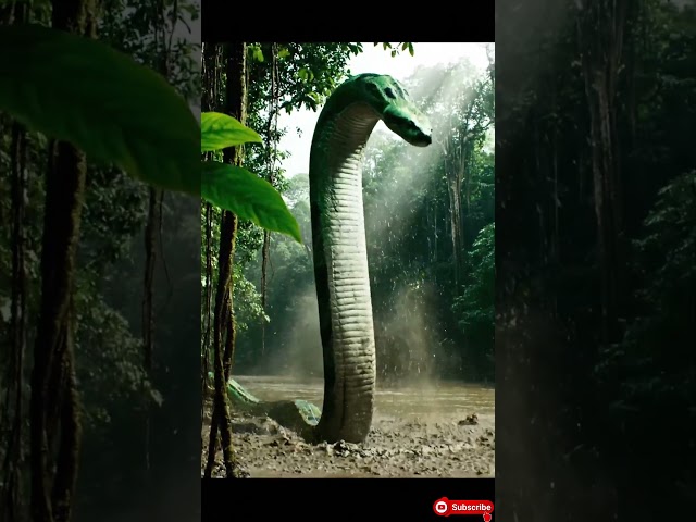 Hidden Camera Captures a Giant Green Python in the Amazon