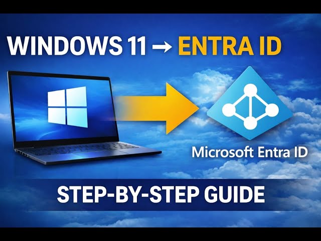 How to connect Windows 11 to Microsoft Azure AD (Entra ID) Step by Step