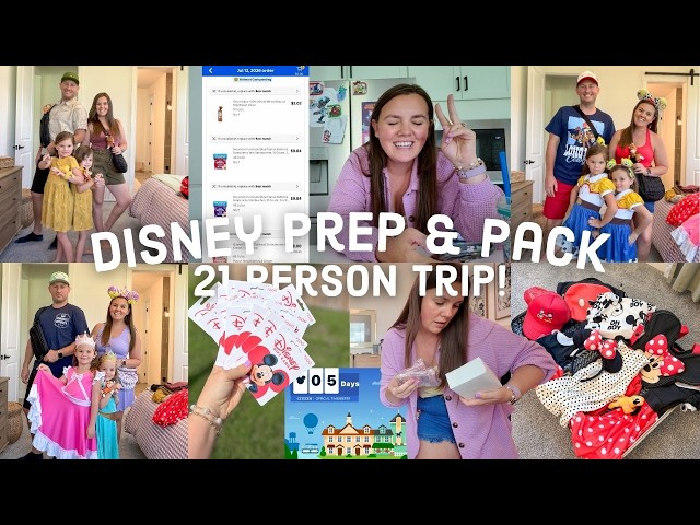 MASSIVE Disney Prep and Pack | What To Pack For Large Parties