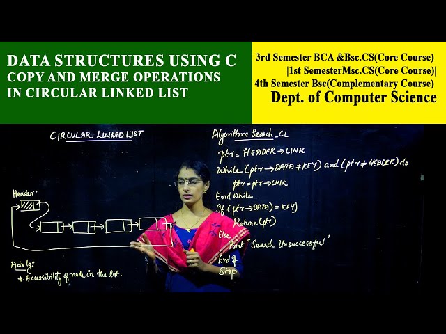 Data Structures Using 'C' Copy and Merge Operations in Circular Linked List