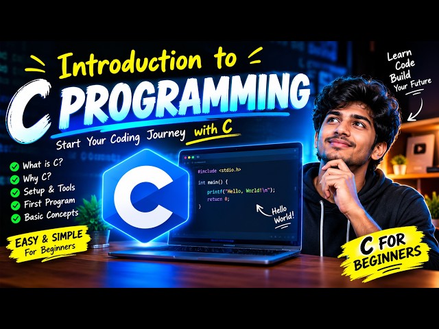 🚀 C Programming Introduction for Beginners | Learn C From ZERO to HERO 🔥
