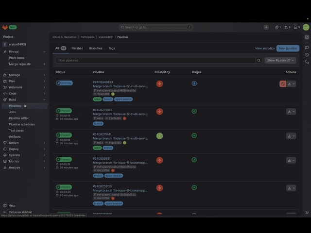 Gitlab Duo Hackathon - Live Demo by Abhishek M and Ashish K for Rudra