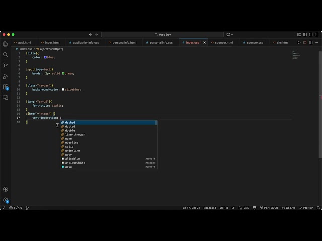 CSS Attribute selectors and combinators