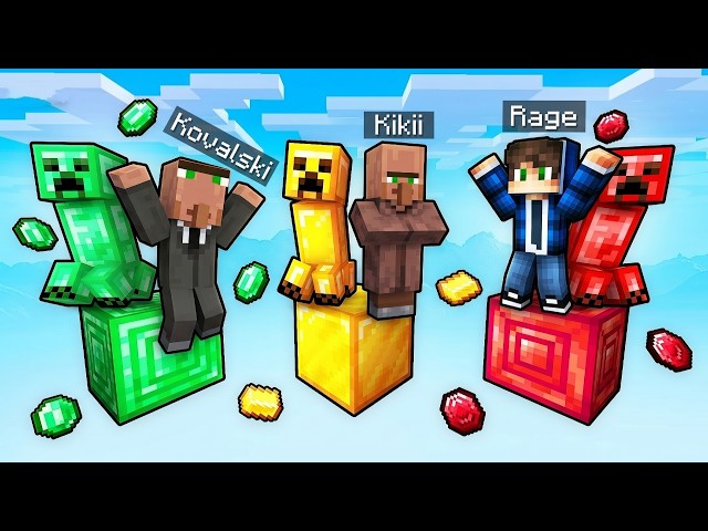 Rage, Kovalski i Kiki:BITKA SA KRIPEROM NA JEDNOM BLOKU u Minecraftu.
