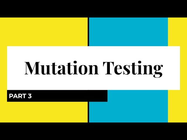 Mutation Testing | Stryker JS | Component Tests