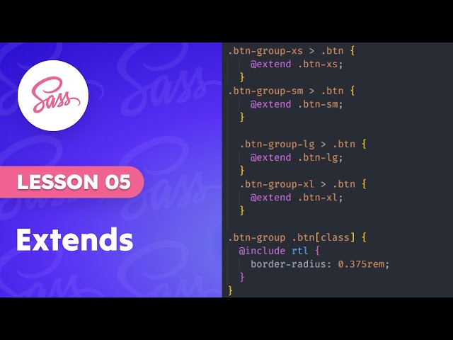 05. Extend  | SASS | Mastering CSS with Advanced Features in Bangla