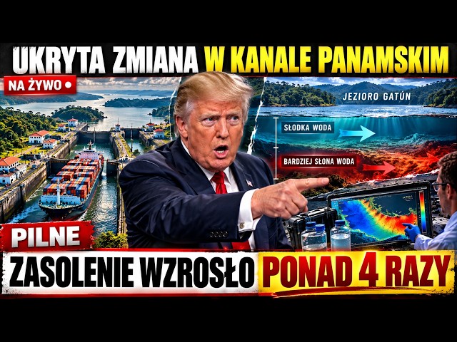 Globalne ocieplenie i Kanał Panamski: zasolenie jeziora wzrosło ponad 4 razy
