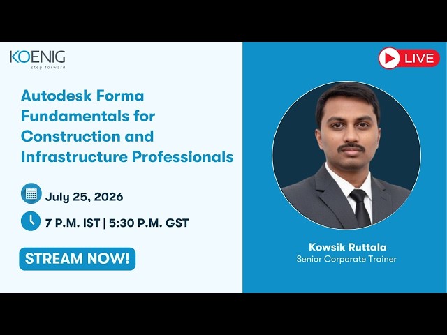 Autodesk Forma Fundamentals for Construction and Infrastructure Professionals
