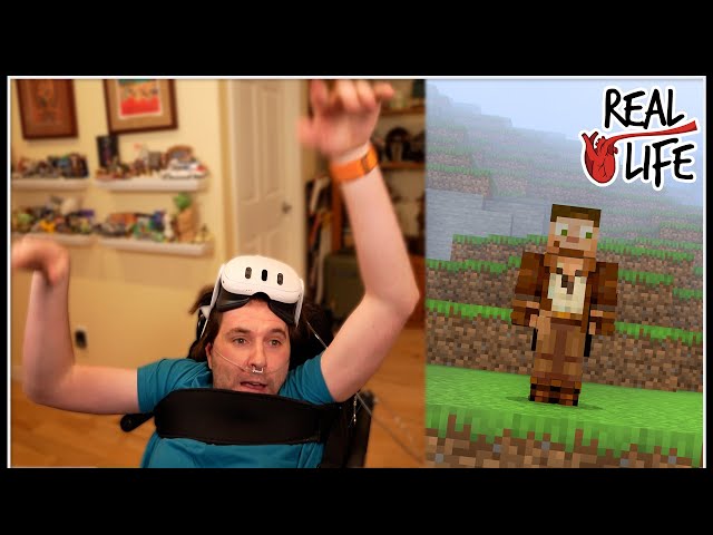 Minecraft Wheelchair VR Gone Wrong  - Real Life SMP
