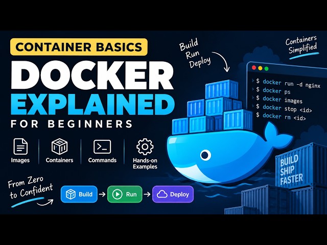 Docker Container Basics for Beginners | Learn Docker Step by Step