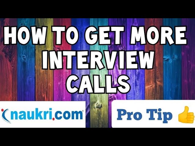 How to get more Interview Calls form naukri.com | Resume Creation Tips for Experienced Candidates