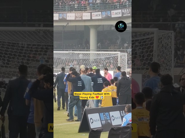 Messi Playing Football With Young Kids ❤️⚽ #messi #messi10 #messifans #messivsronaldo #shorts #reels