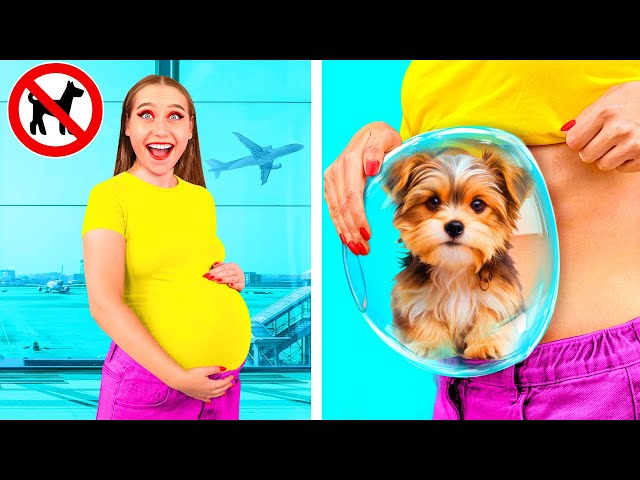Cómo Colar Mascotas En El Avión | Bromas y Trucos Locos de PaRaRa Challenge