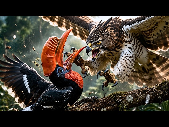 Eagle vs Snake vs Hornbill: Survival War in the Jungle