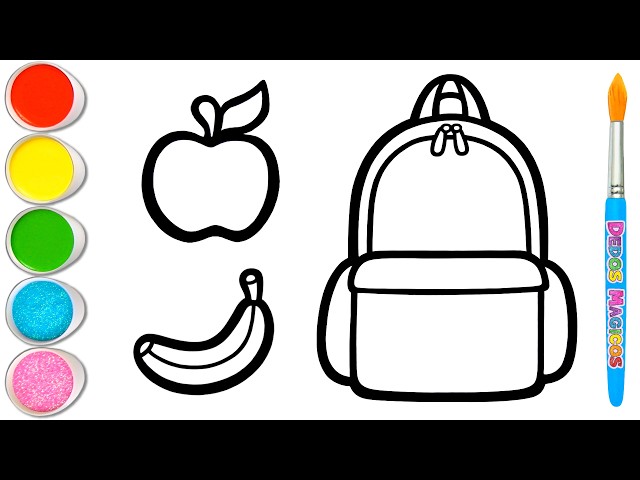 🎒🔢 Preparando la Mochila Escolar y Aprendiendo a Contar 123 | Dibujo para Niños y Niñas #297