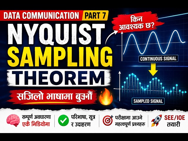 Nyquist Sampling Theorem सजिलै बुझौं! 😱 | Data Communication in Nepali | explaainer