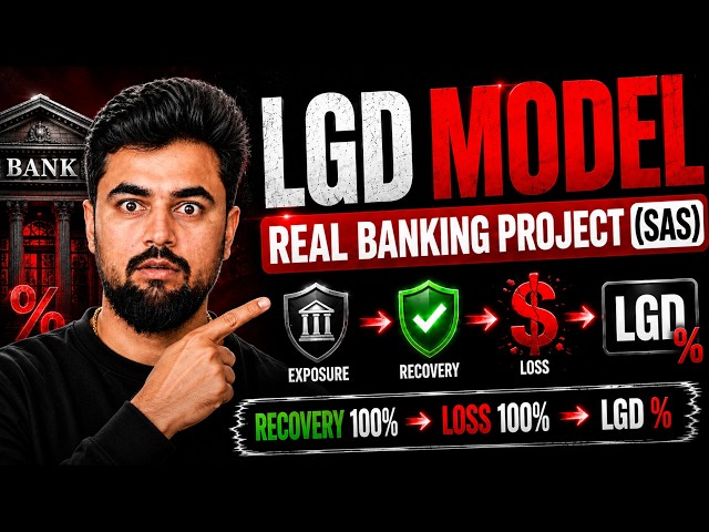 Industry level project | LGD Model for ECL in SAS | Credit Risk Step by Step Guide! 🔥