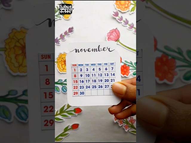 This Floral Desk Calendar 2026 Is Going Viral for a Reason 🤯 #surabhikalakar #art