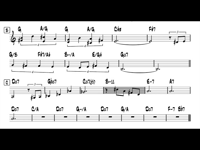 For A Thousand Years | Pat Metheny - Backing Track / Play-Along with Lead Sheet