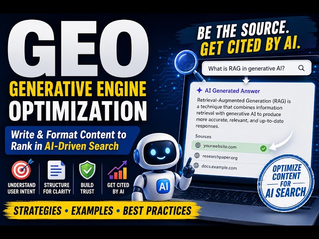 GEO Explained | How to Optimize Content for AI Search & Get Cited by AI