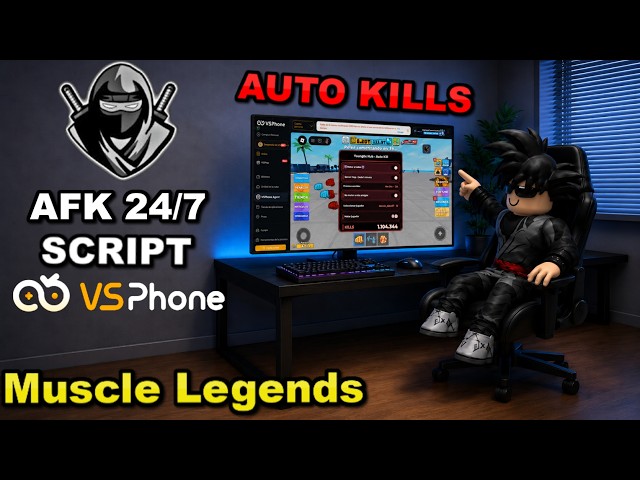 HOW DO I FARM KILLS 24/7? (Delta + Auto Kill Script for Muscle Legends) "Young0x Hub" 😈