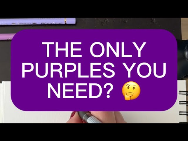The Only Purple Coloured Pencils You Actually Need 💜