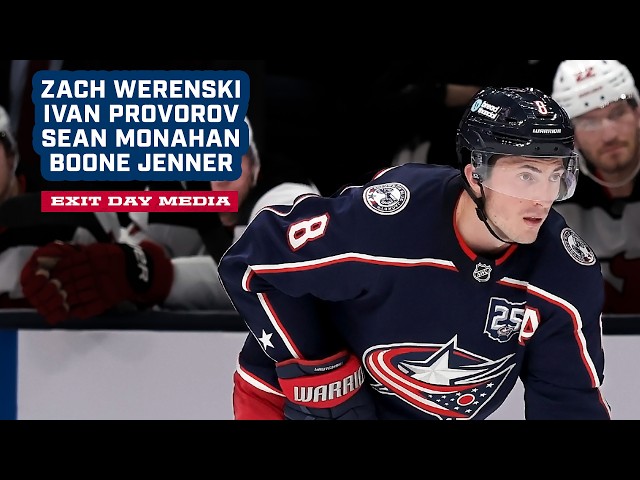 Hear from Zach Werenski, Ivan Provorov, Sean Monahan and Boone Jenner from Exit Day
