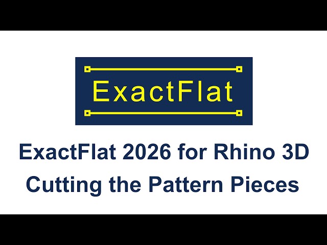 Step 16: Cutting the Pattern Pieces | ExactFlat 2026 for Rhino 3D